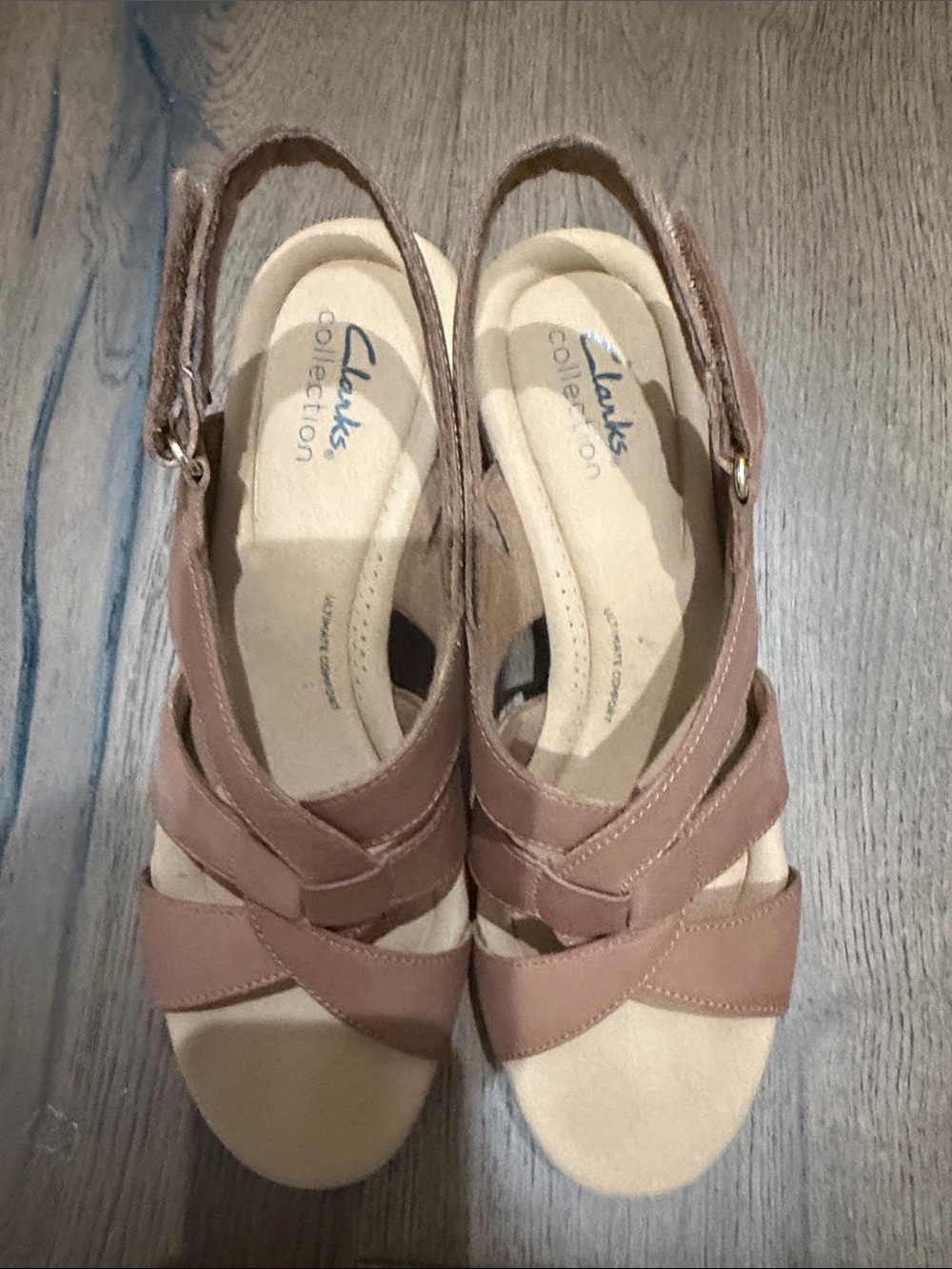 Women's Taupe Strappy Slingback Sandals